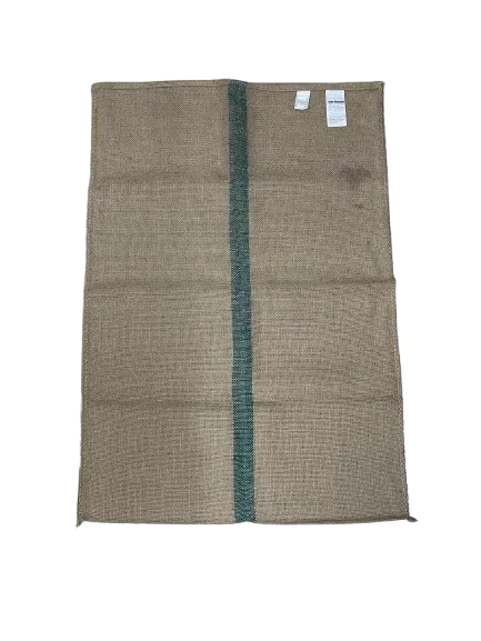 New Light Cees Jute Bag with green stripe